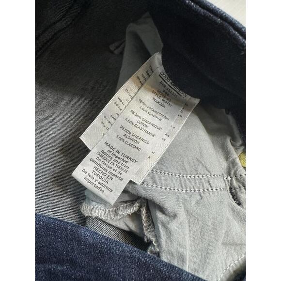 Good American Good Legs Womens 15 High Rise Dark Wash Skinny Jeans Blue224 Denim - Picture 4 of 5